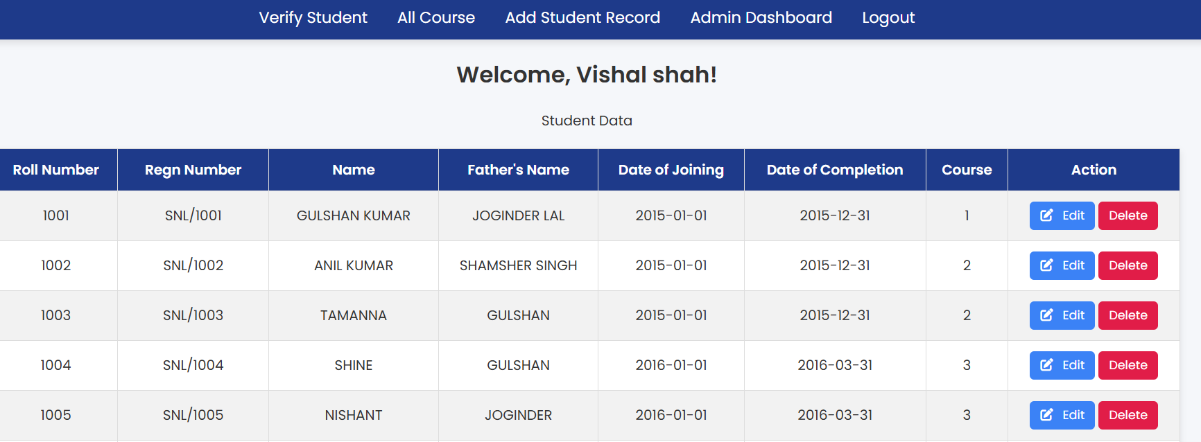 Student Management System